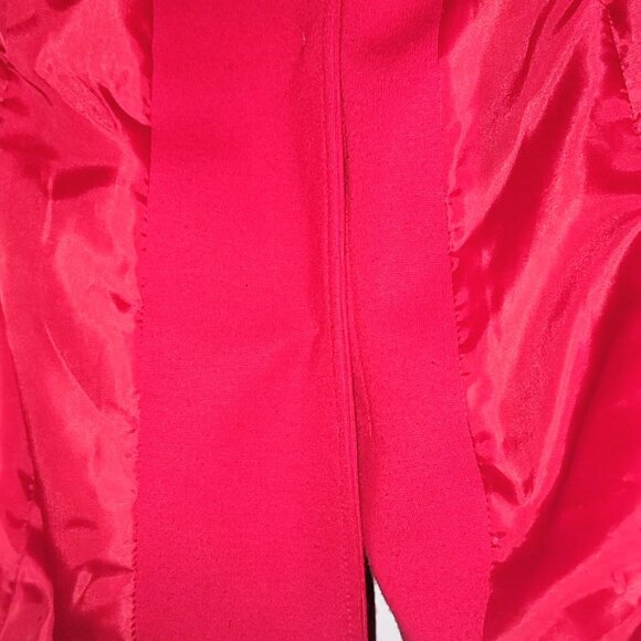 π RED STRUCTURED BLAZER WITH POCKETS - Picture 3 of 4